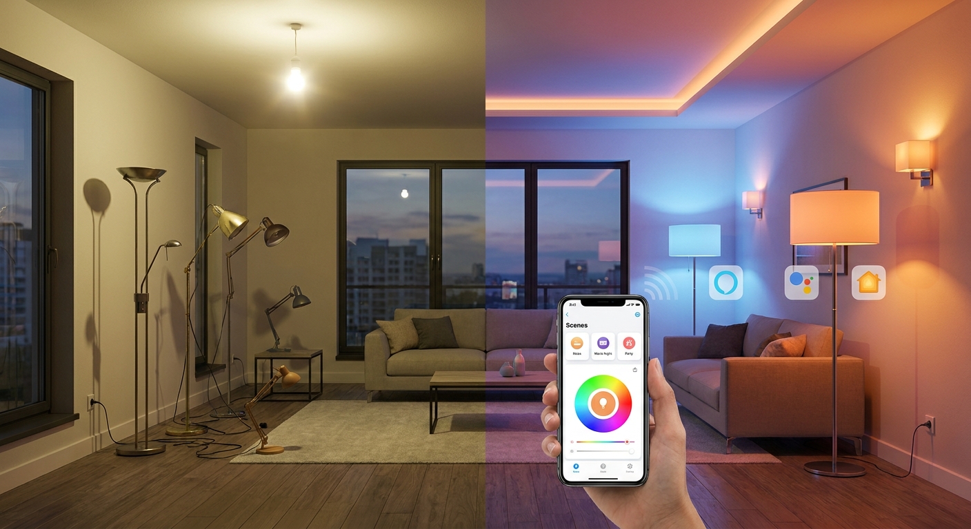 Today Only: Turn Your Whole House Into Smart Lighting For Under $120 With Starter Kit Deals