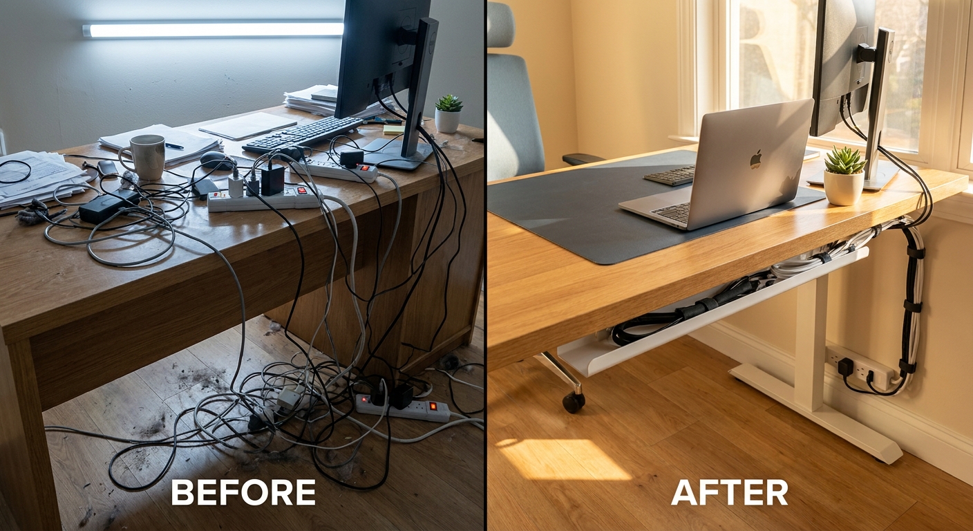 Today Only: Desk Cable Management Deals That Finally Fix Your ‘Why Does My Workspace Look Like A Tech Yard Sale?’ Problem